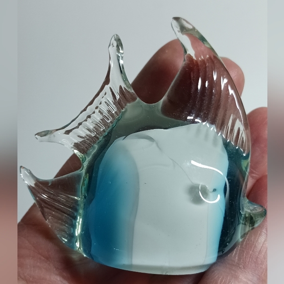 Hand Craft Art Glass Fish Figurines Animal Ornament Gift for Home Decoration - Picture 4 of 5